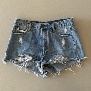 ARTICLES OF SOCIETY DENIM SHORTS